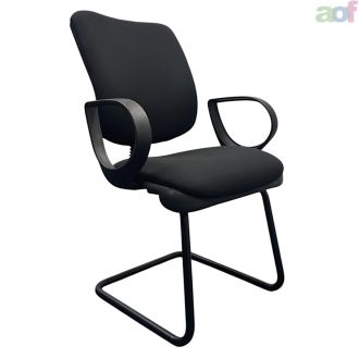 Used Black Fabric Meeting Chair