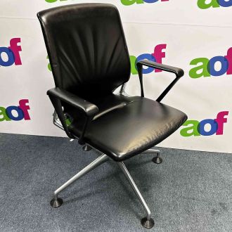 Second Hand Vitra Meda Executive Meeting Chair - Plastic Armpads