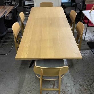 Second Hand Light Oak Meeting Table