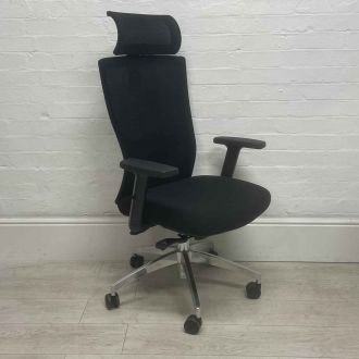 Second Hand Black Mesh Back Office Chair