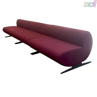 Second Hand Purple 5 Seater Sofa