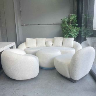 Fermina Cream Sofa & Chair Set