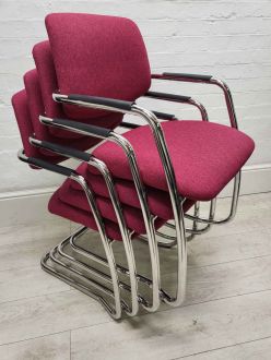 Second Hand Subtract Fabric Meeting Chairs Set