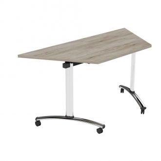 Trapezoidal Flip-Top Table-Grey Craft Oak