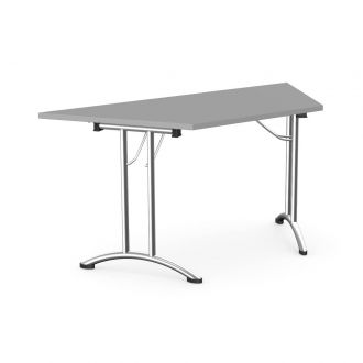 Trapezoidal Folding Table-Grey