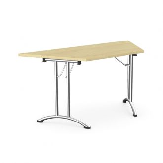 Trapezoidal Folding Table-Maple