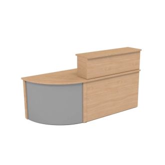 Unite Reception Desk with Corner Unit - Beech