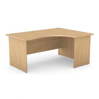 Unite Corner Desk - Panel Legs - Beech