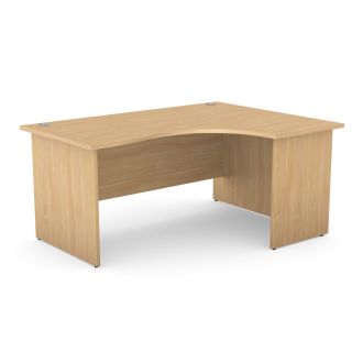 Unite Corner Desk - Panel Legs - Beech