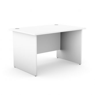 Unite White Desk - Panel Legs