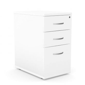 Unite Desk High Pedestal-White