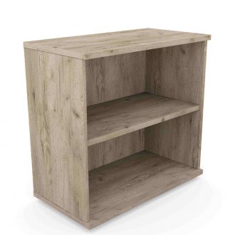 Unite Wood Bookcase - 770mm - Grey Craft Oak