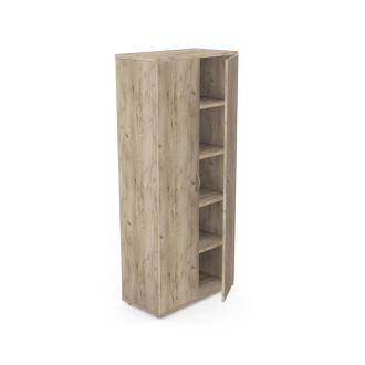 Unite 2 Door Wooden Cupboard-Grey Craft Oak-1850mm