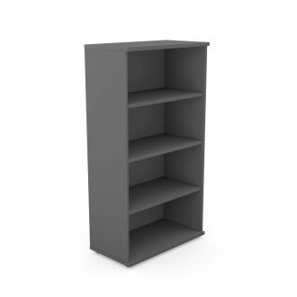 Unite Plus Wooden Bookcase - 1490mm-Wood - Graphite