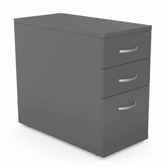 Unite Plus Desk High Pedestal-Wood - Graphite