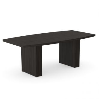 Unite Plus Barrel-Shaped Meeting Table - Panel Legs - Harbour Oak