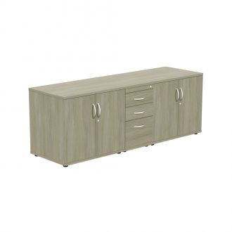 Unite Plus Sideboard with Drawers-Arctic-Oak