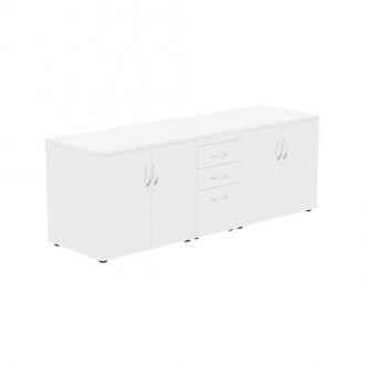 Unite Plus Sideboard with Drawers-White