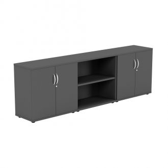 Unite Plus Sideboard with Shelves-Graphite