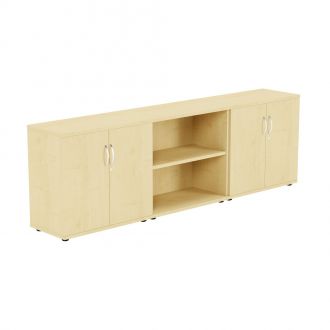 Unite Plus Sideboard with Shelves-Maple