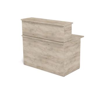 Unite Reception Desk-Grey Craft Oak