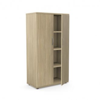 Unite Plus 2 Door Wooden Cupboard - 1490mm-Wood - Urban Oak