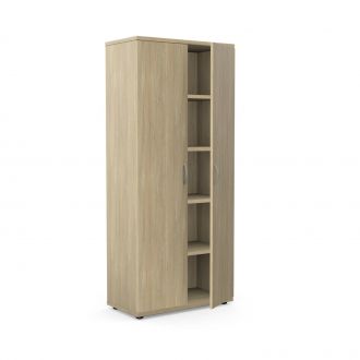Unite Plus 2 Door Wooden Cupboard - 1850mm-Wood - Urban Oak