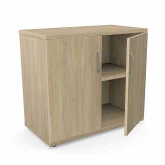 Unite Plus 2 Door Wooden Cupboard - Urban Oak