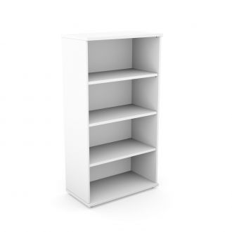 Unite Wooden Bookcase - White -1490mm