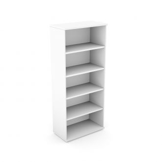 Unite Wooden Bookcase - White -1850mm