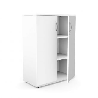 Unite 2 Door Wooden Cupboard-White-1130mm
