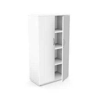 Unite 2 Door Wooden Cupboard-White-1490mm