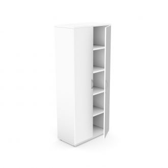 Unite 2 Door Wooden Cupboard-White-1850mm