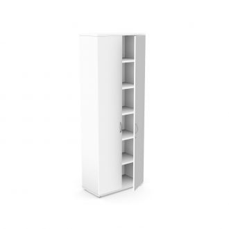 Unite 2 Door Wooden Cupboard-White-2210mm