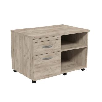 Unite Plus Wooden Credenza Unit-Grey Craft Oak