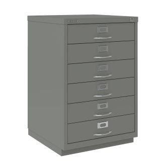 6 Drawer F Series Filing Cabinet - Classic Front - Slate