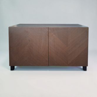 Used Brown Craft dark Oak Cupboard- front