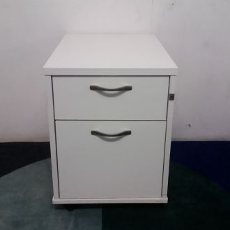 Used White 2 Drawer Pedestal