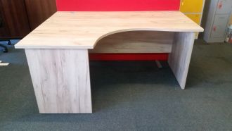 Used Unite Left-Handed Corner Desk - Panel Legs - Front