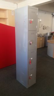 Used Silver 4 Door Storage Locker