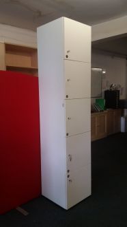 Used White 5 Door Storage Locker