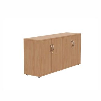Unite Plus 4 Door Credenza Unit - Beech