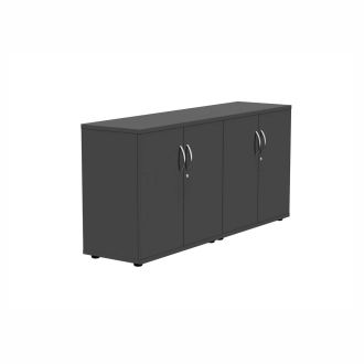 Unite Plus 4 Door Credenza Unit - Graphite