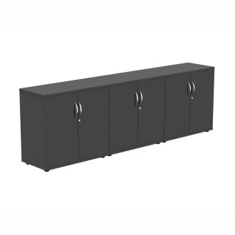 Unite Plus 6 Door Credenza Unit - Graphite