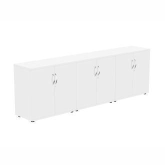 Unite Plus 6 Door Credenza Unit - White