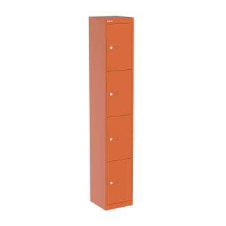 Bisley CLK 4 Door Locker - 305mm-Bisley Steel - Bisley Orange