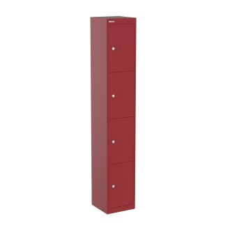 Bisley CLK 4 Door Locker - 305mm - Cardinal Red