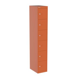 Bisley CLK 6 Door Locker - 457mm-Bisley Steel - Bisley Orange