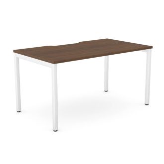 Elite Bench Desk - Goal Post Legs - Dark Walnut 