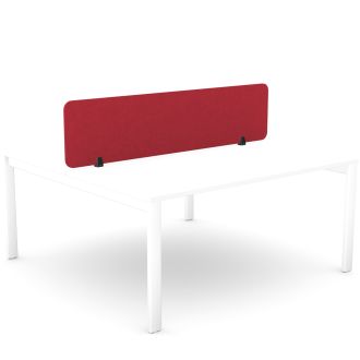 Elite Acoustic PET Fabric Desk Screen-Fabric - Deep Red